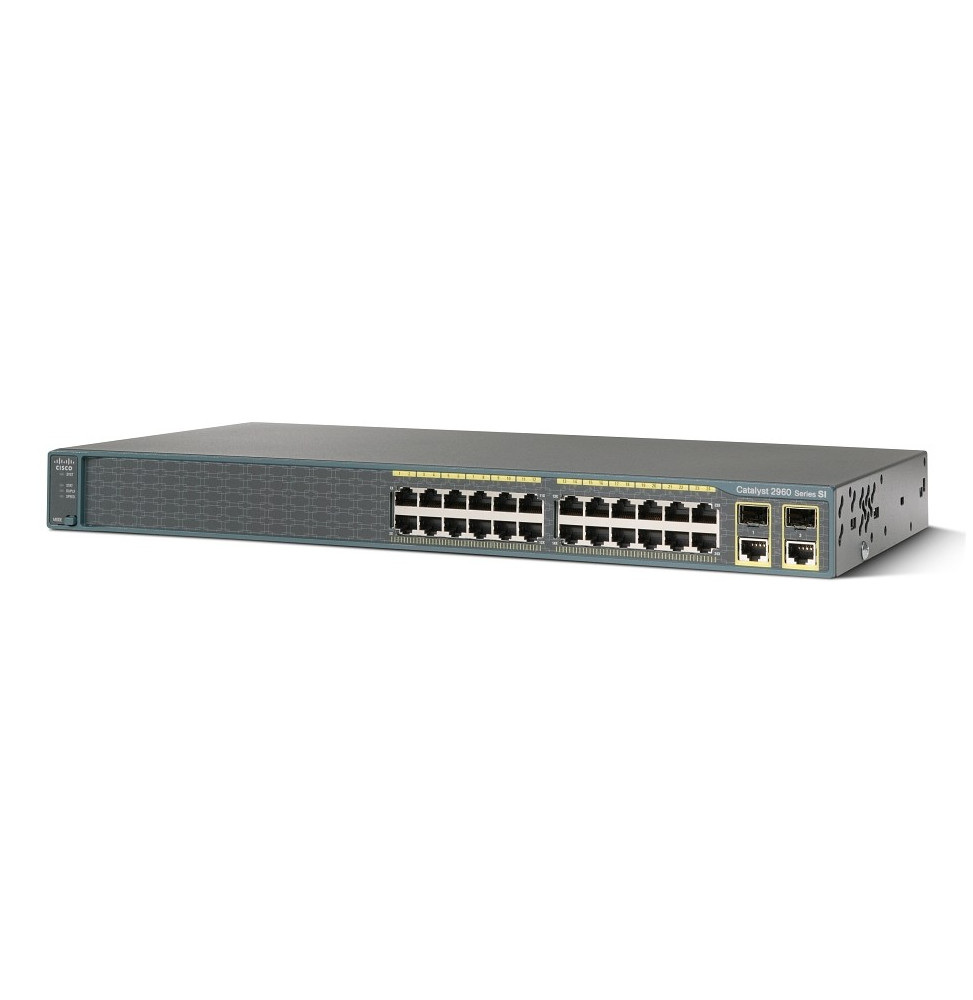 Switch administrable  Cisco Catalyst 2960 - 24 ports 10/100 + 2T/SFP avec LAN Lite