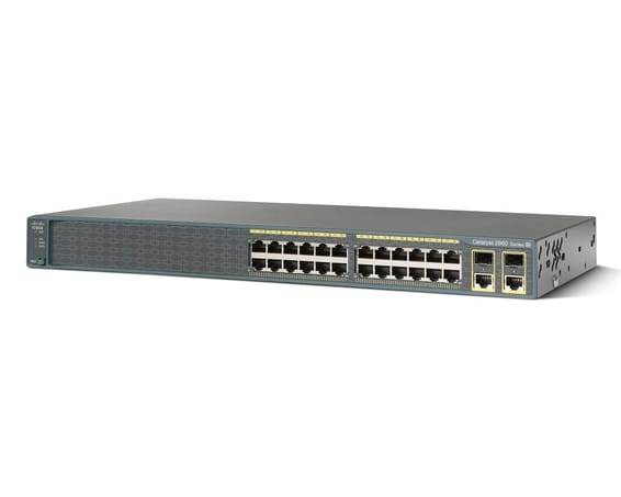 Switch administrable  Cisco Catalyst 2960 - 24 ports 10/100 + 2T/SFP avec LAN Lite