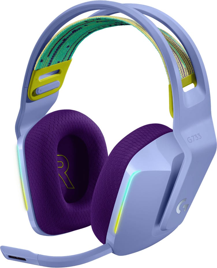 Casque gaming sans fil Logitech G733 LIGHTSPEED RVB ultra-léger