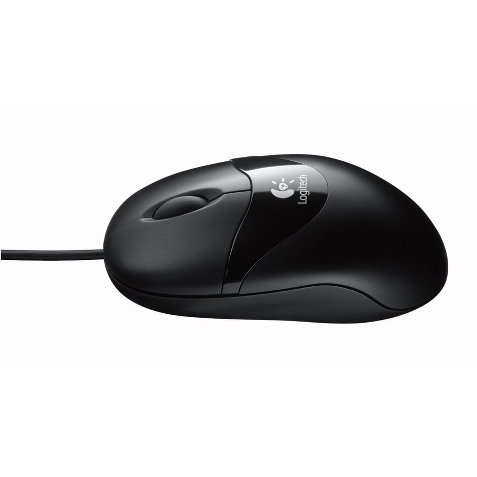 Logitech Pilot Optical Mouse - Noire (souris filaire)