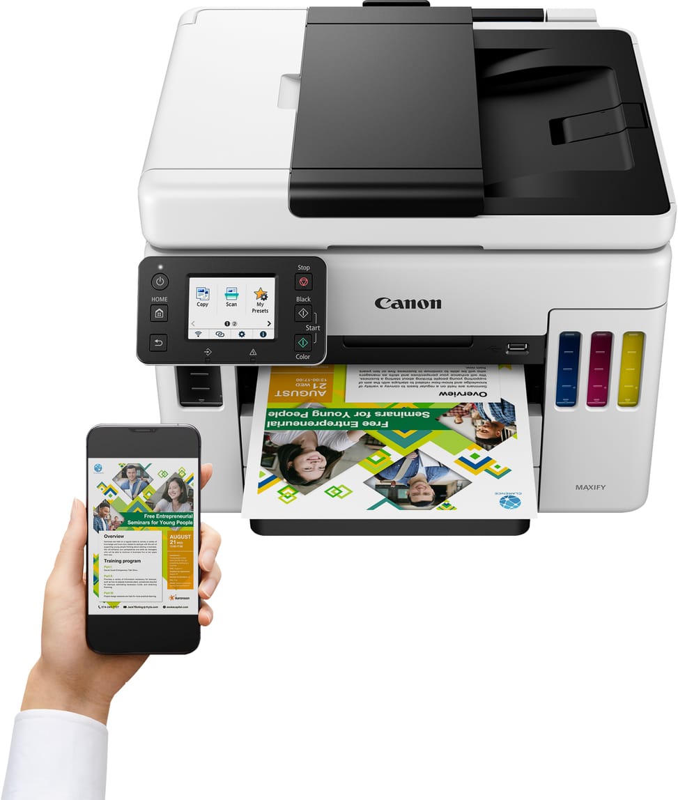 Imprimante multifonction à réservoirs rechargeables Canon MAXIFY GX7040 (4471C009AA)