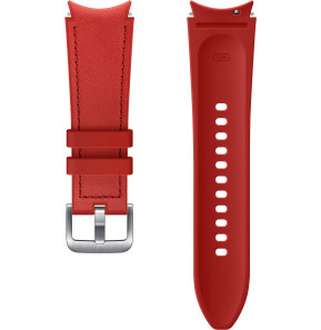 Bracelet en cuir hybride pour Galaxy Watch4 (S/M) Rouge (ET-SHR88SREGWW)