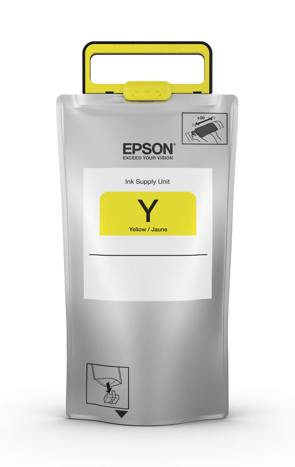 وحدة تزويد حبر أصفر XXL Epson لـ WF-R8590 (C13T869440) — صورة 1