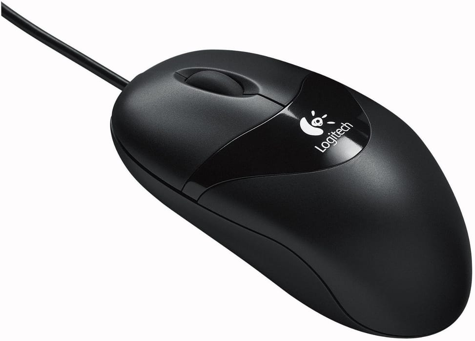 Logitech Pilot Optical Mouse - Noire (souris filaire)