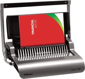 آلة تجليد وتثقيب Fellowes Quasar+ 500 بحلقات بلاستيكية (5627701)