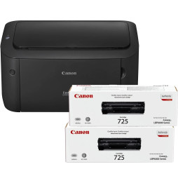 Imprimante Laser Monochrome Canon i-SENSYS LBP6030B SFP + 2 Cartouches de toner 725 (8468B042AA)