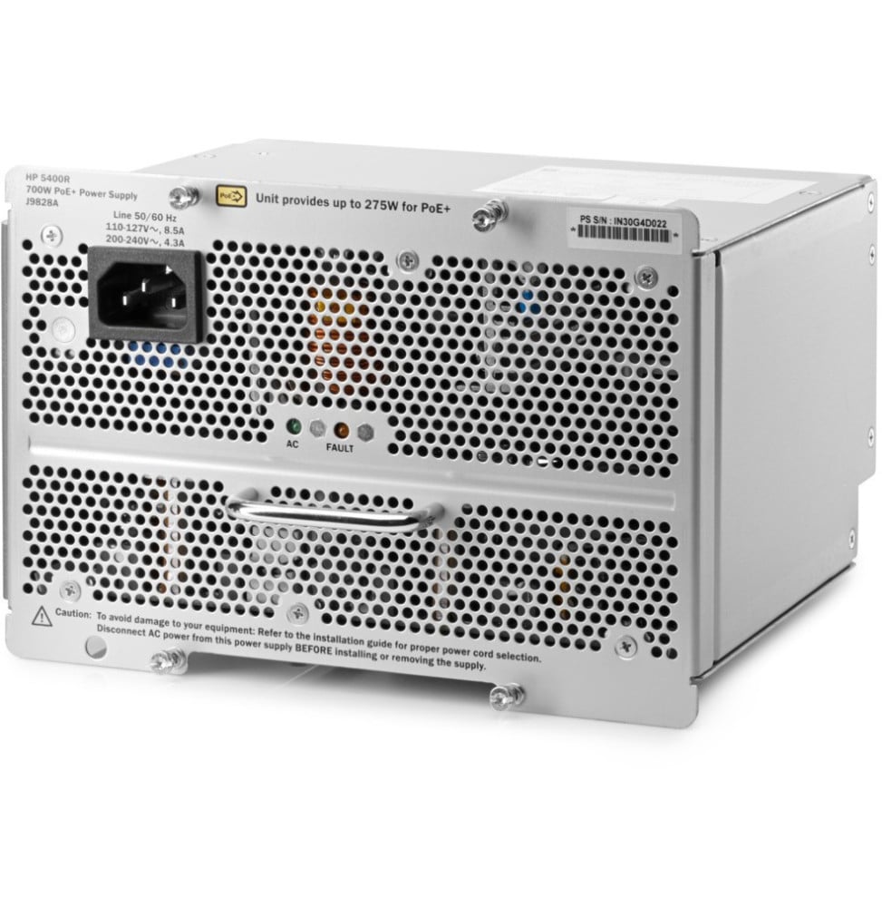 Module d'alimentation standard PoE+ Aruba pour gamme de commutateurs 5400R zl2 - 700W (J9828A) Module d'alimentation standard PoE+ Aruba pour gamme de commutateurs 5400R zl2 - 700W (J9828A)