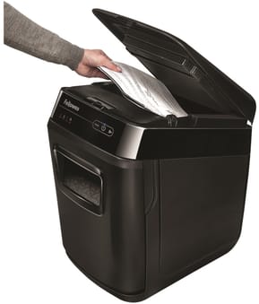 Destructeur Fellowes AutoMax™ 200C — Sécurité P-4 · 32 L · chargeur auto 200 feuilles — image 3