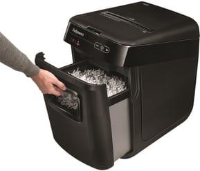 Destructeur Fellowes AutoMax™ 200C — Sécurité P-4 · 32 L · chargeur auto 200 feuilles — image 5