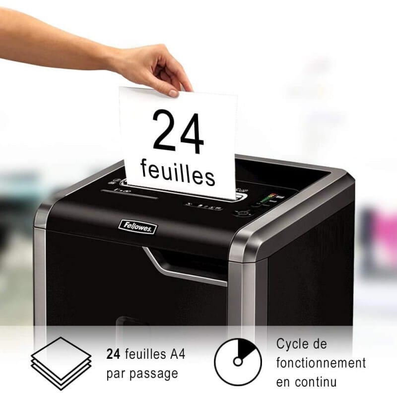 Destructeur Fellowes Powershred 225i Coupe droite (4623001)