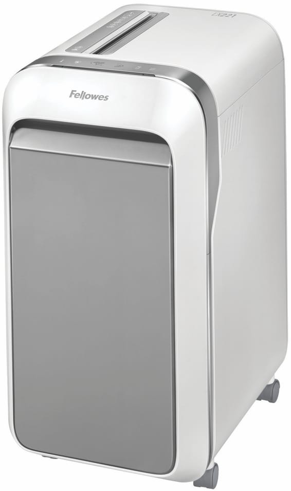 Destructeur Fellowes Powershred® LX221 — Sécurité P-5 · 30 L · 20 feuilles/passage