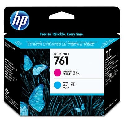 رأس طباعة أرجواني/سماوي HP 761 Designjet (CH646A)