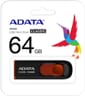 قرص USB 2.0 ADATA 64GB بلاستيك أسود (AC008-64G)