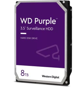Disque dur interne 3.5" Western Digital Purple 8 To pour les systèmes de vidéosurveillance et de sécurité (WD84PUR-64)