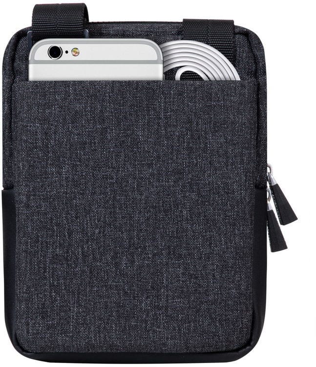 Sac à bandoulière Rivacase Lantau 8810 noir melange pour tablette jusqu'à 8" ( 8810 black melange)