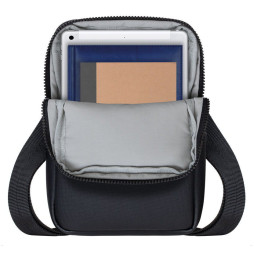 Sac à bandoulière Rivacase Lantau 8810 noir melange pour tablette jusqu'à 8" ( 8810 black melange)
