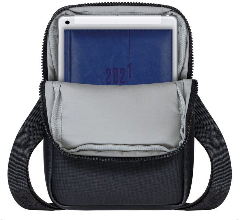 Sac à bandoulière Rivacase Lantau 8810 noir melange pour tablette jusqu'à 8" ( 8810 black melange)