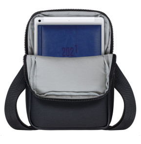 Sac à bandoulière Rivacase Lantau 8810 noir melange pour tablette jusqu'à 8" ( 8810 black melange)