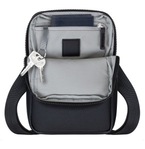Sac à bandoulière Rivacase Lantau 8810 noir melange pour tablette jusqu'à 8" ( 8810 black melange)