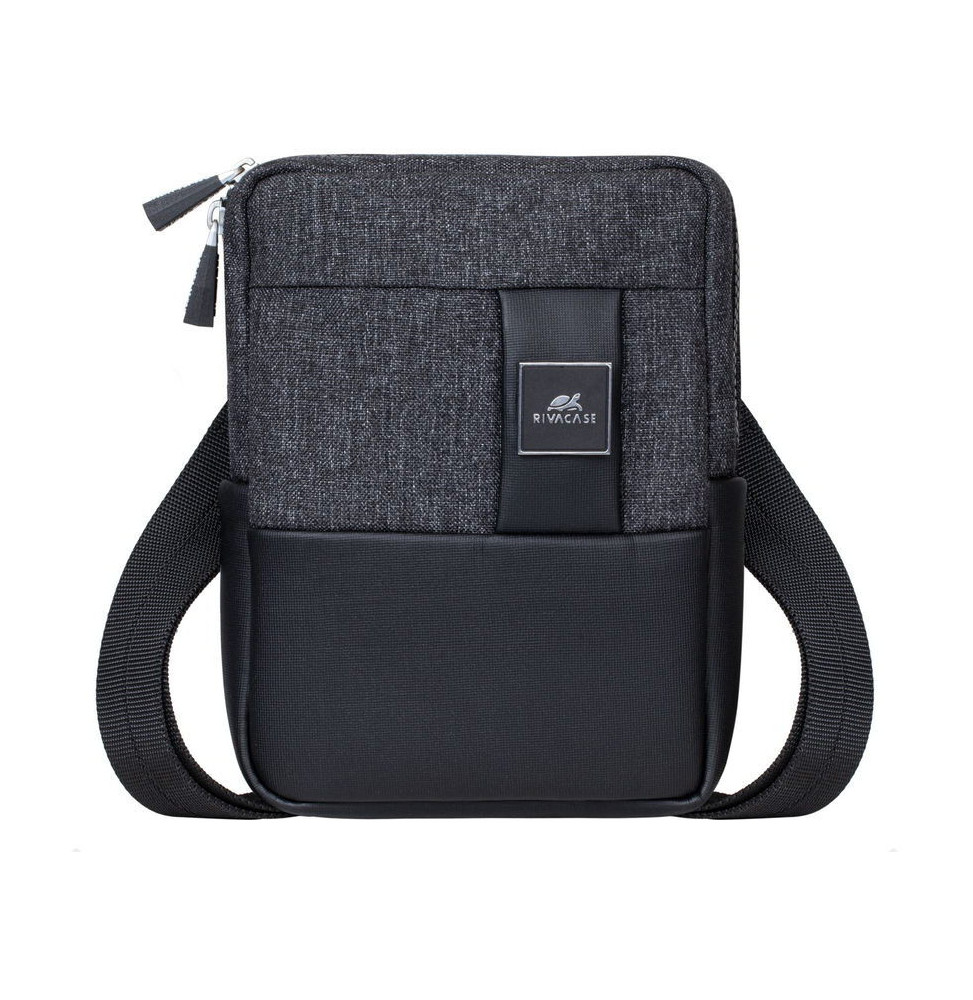 Sac à bandoulière Rivacase Lantau 8810 noir melange pour tablette jusqu'à 8" ( 8810 black melange)