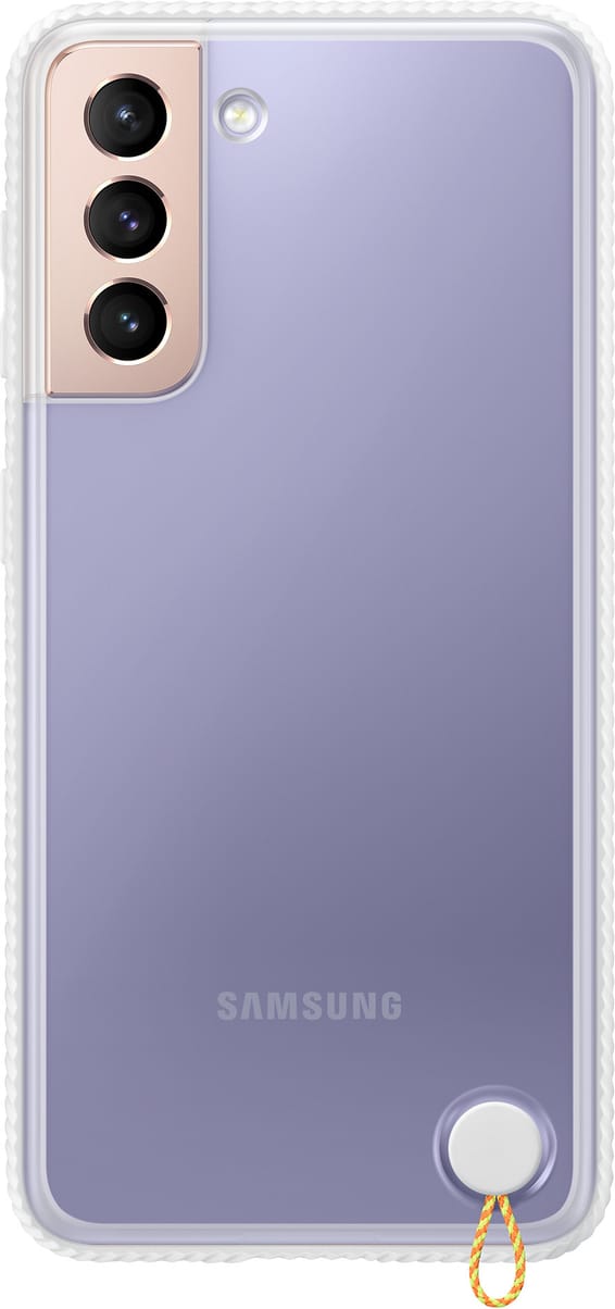 Samsung Galaxy S21 Clear Protective Cover - Blanc (EF-GG991CWEGWW)