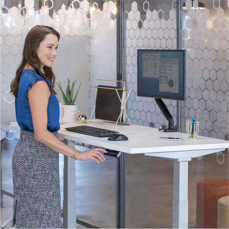 Bureau réglable en hauteur Fellowes Cambio™ - Structure seule Argent-  (9694001)