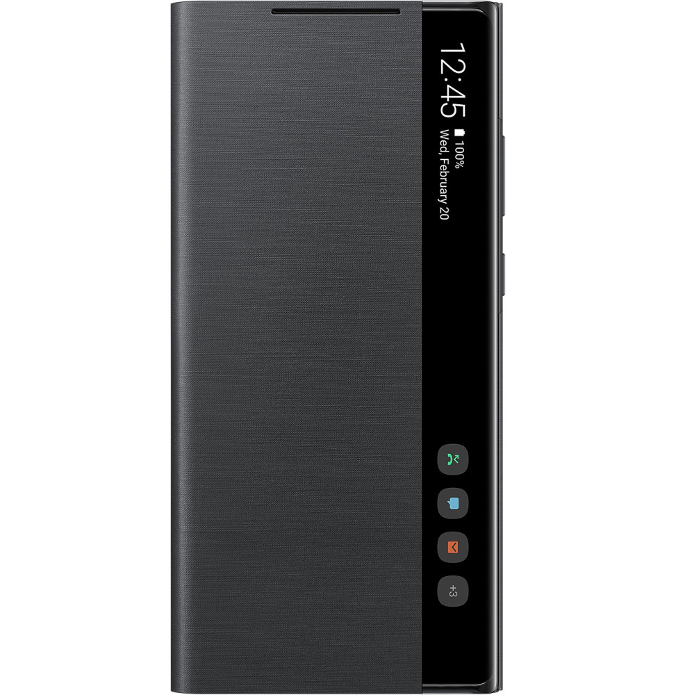 Samsung Étui Smart Clear View pour Galaxy Note20 - Noir (EF-ZN980CBEGAE)