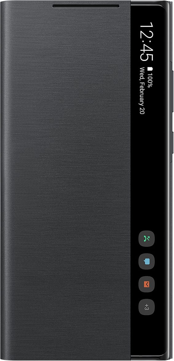 Samsung Étui Smart Clear View pour Galaxy Note20 - Noir (EF-ZN980CBEGAE)