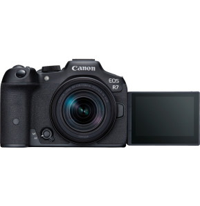 Appareil photo hybride Canon EOS R7 + Objectif RF-S 18-150mm F3.5-6.3 IS STM + Bague d'adaptation monture EF-EOS R (5137C019AA)