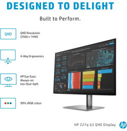 Écran 27" QHD HP Z27q G3 (1C4Z7AA)