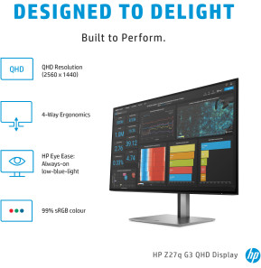 Écran 27" QHD HP Z27q G3 (1C4Z7AA)
