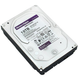 Disque dur interne 3.5" Western Digital Purple 10To pour les systèmes de vidéosurveillance et de sécurité (WD102PURX-78)