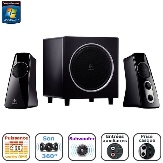 Logitech Speaker System Z523 - 2.1 - Jack 3.5 mm (980-000321)