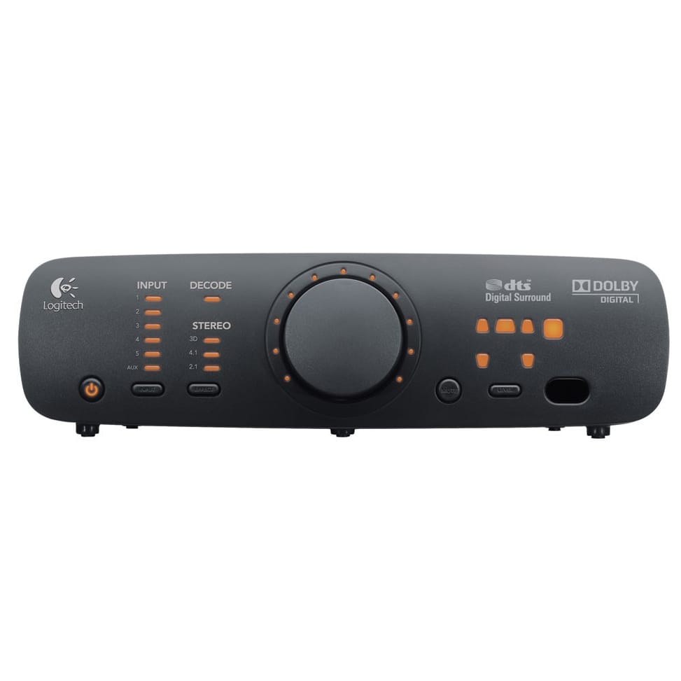 نظام مكبرات صوت Logitech Z906 - 5.1 - THX 500 واط مع جهاز تحكم لاسلكي — صورة 2