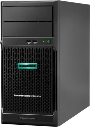 Serveur HPE ProLiant ML30 Gen10 E-2224 monoprocesseur 16 Go-U S100i 2 disques (P16928-421)
