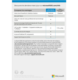 Microsoft 365 Business Standard Français - 1 an (KLQ-00667)