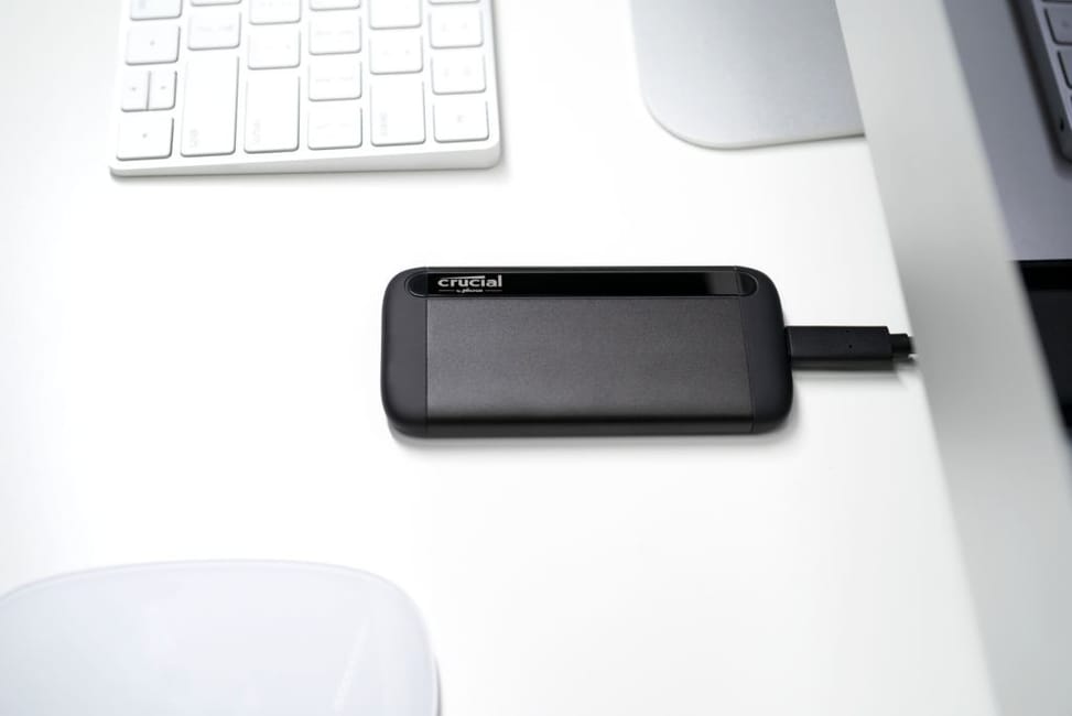 CRUCIAL SSD PORTABLE CRUCIAL X8 - EXTERNE - 1 TO - USB 3.1 (GEN 2) TYPE C