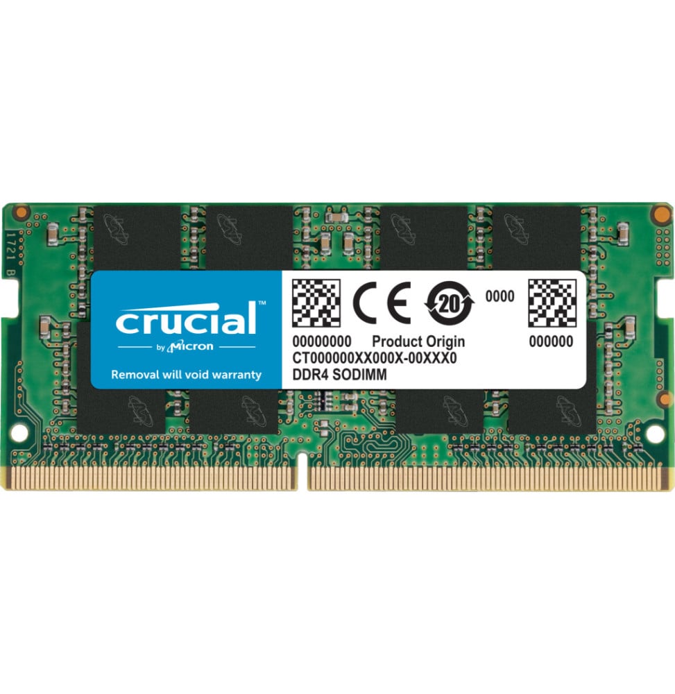 Barrette mémoire Crucial 8GB DDR4-2666 SODIMM - PC Portable (CT8G4SFRA266)