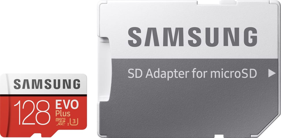 Carte mémoire Samsung microSDXC Evo Plus 128GB - avec adaptateur SD - (MB-MC128HA_EU)