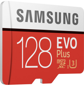 Carte mémoire Samsung microSDXC Evo Plus 128GB - avec adaptateur SD - (MB-MC128HA_EU)