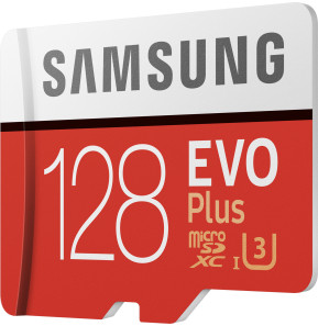 Carte mémoire Samsung microSDXC Evo Plus 128GB - avec adaptateur SD - (MB-MC128HA_EU)