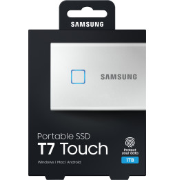 Disque dur SSD externe Samsung T7 Touch - 1TB - USB 3.2 Gen.2 (10Gbps) (MU-PC1T0S_WW)