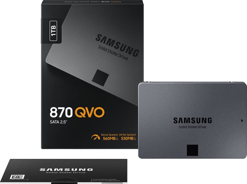 Disque Dur interne SSD Samsung 870 QVO 2.5" SATA III - 1TB - (MZ-77Q1T0BW_EU)