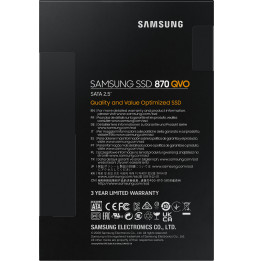 Disque Dur interne SSD Samsung 870 QVO 2.5" SATA III - 1TB - (MZ-77Q1T0BW_EU)