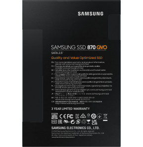 Disque Dur interne SSD Samsung 870 QVO 2.5" SATA III - 1TB - (MZ-77Q1T0BW_EU)
