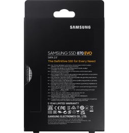 Disque Dur interne SSD Samsung 870 EVO 2.5" SATA III - 500 GB - (MZ-77E500B_EU)