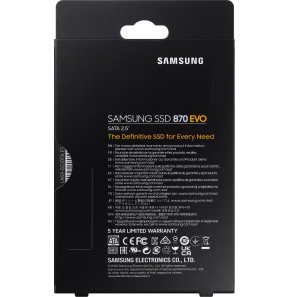 Disque Dur interne SSD Samsung 870 EVO 2.5" SATA III - 500 GB - (MZ-77E500B_EU)