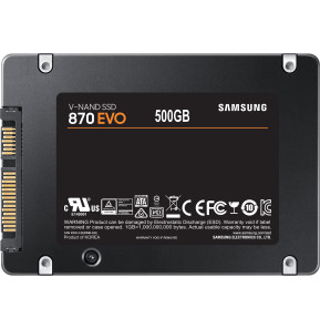 Disque Dur interne SSD Samsung 870 EVO 2.5" SATA III - 500 GB - (MZ-77E500B_EU)