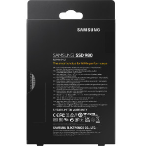 Disque Dur interne SSD Samsung 980 M.2 NVMe PCIe 3.0 - 500 GB - (MZ-V8V500BW)