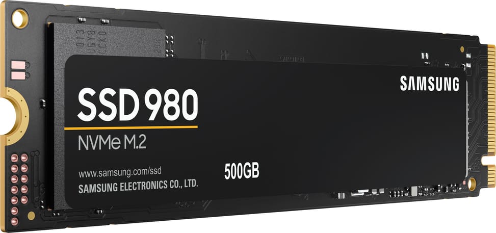 Disque Dur interne SSD Samsung 980 M.2 NVMe PCIe 3.0 - 500 GB - (MZ-V8V500BW)